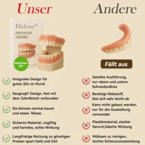 𝐇𝐢𝐝𝐨𝐧𝐞®🚀 – 🦷𝐏𝐫𝐞𝐦𝐢𝐮𝐦 𝐆𝐞𝐛𝐢𝐬𝐬🦷(✨Geeignet für alle Mundformen, speziell angefertigte Zahnersätze für die perfekte Passform✨)