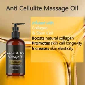 Slimoly Anti Cellulite Massage Oil - Skin Tightening, Moisturizing