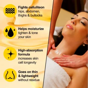 Slimoly Anti Cellulite Massage Oil - Skin Tightening, Moisturizing