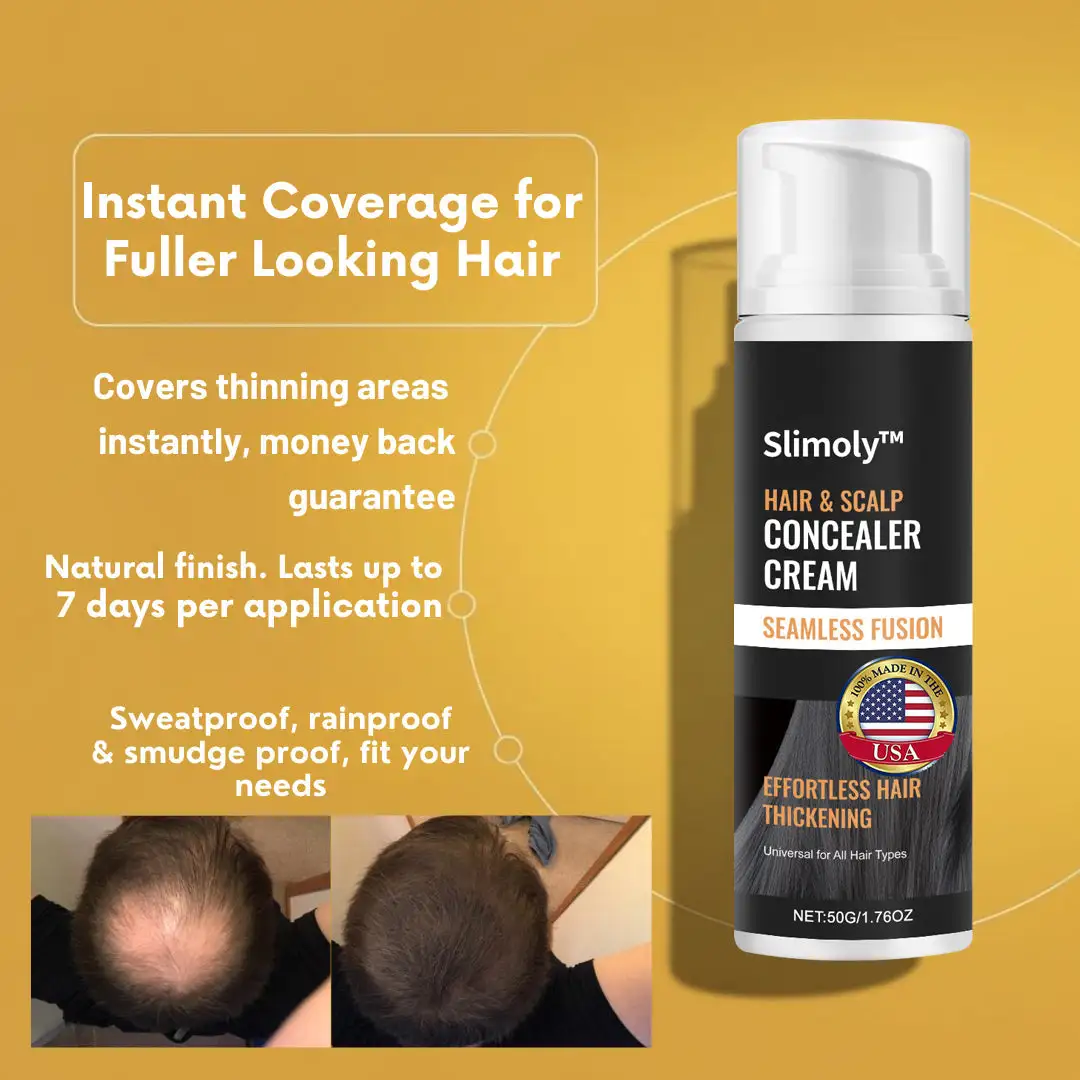 Slimoly™ Hair & Scalp Concealer 50ML - Waterproof 3–7 days.