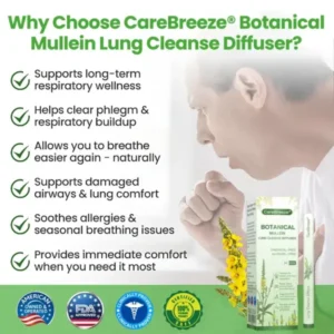 CareBreeze® Botanical Mullein Lung Cleanse Diffuser