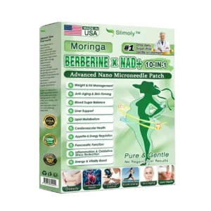 🔥Made in USA | Slimoly™ Moringa & Berberine 10-IN-1 Advanced Nano Microneedle Patch