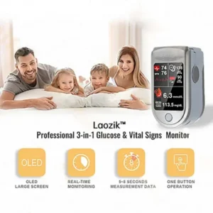Laozik™ Profesional 3in1 Glucose & Vital Signs Monitor