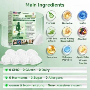 Official Store | 🍇 𝐒𝐥𝐢𝐦𝐨𝐥𝐲™ 12-IN-1 Moringa * Berberine * NAD+ Advanced Nano Microneedle Patch (Once Daily, visible changes in 7 days) For Obesity, Loose Skin, Diabetes, Sleep Apnea, And Joint Issues 🎀